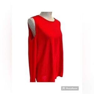 AN’GE PARIS l Red Sweater l RED COLD SHOULDER (PARIS) 0832